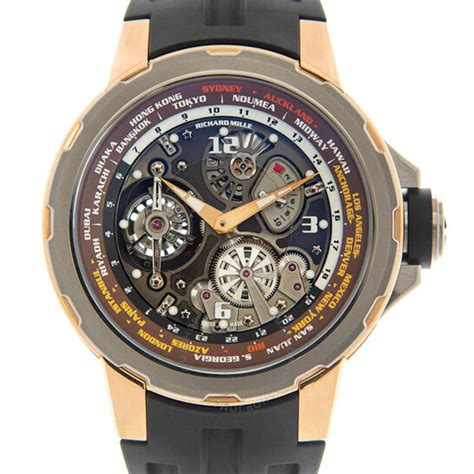 Richard Mille Manual Winding Tourbillon Worldtimer Hand Wind 